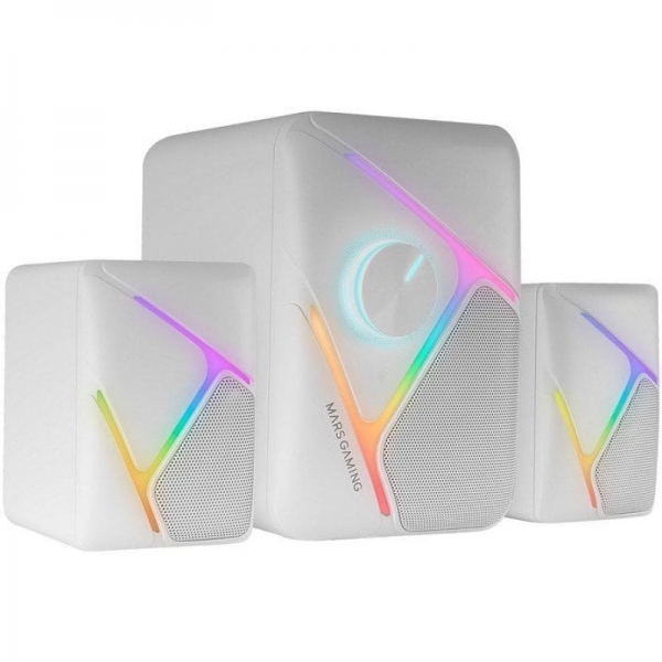 Mars Gaming MS-H21 Bianco Cablato 35 W