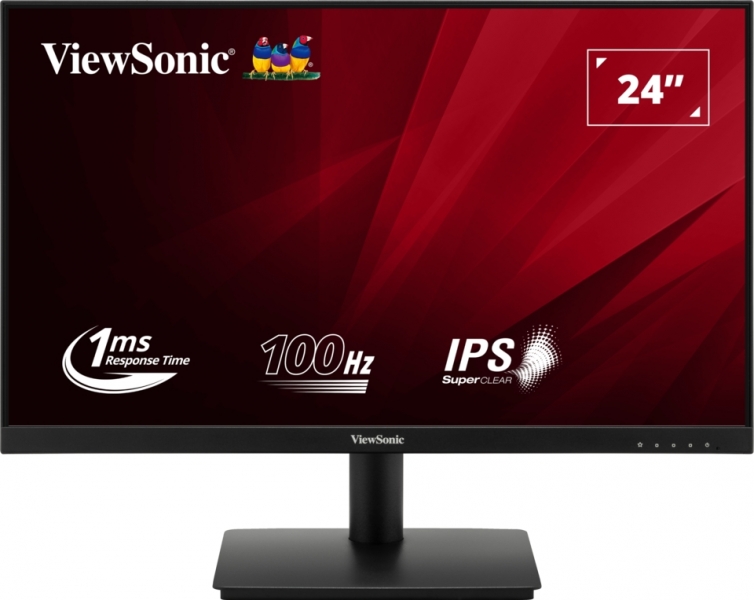 Viewsonic Monitor 23.8" VA240-H LED IPS FullHD - 100Hz -Respuesta 1ms - Angulo de Vision 178º - 16:9 - VGA - HDMI - VESA 75x75 - Color Negro