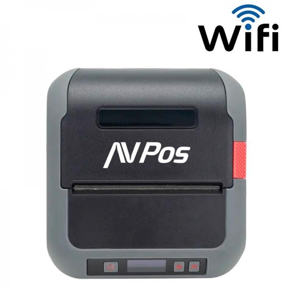 AVPos AVP-MLP900W Impresora Termica Portatil de Etiquetas con Funda - Resolucion 203 DPI - Velocidad 70 mm/s - USB y Wifi - Color Negro