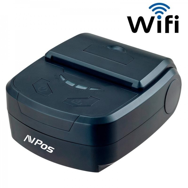 AVPos AVP-MP800R-Wf Impresora Termica Tickets Portatil - Rugerizada - 80mm - Velocidad 70 mm/s - Funda Protectora - Wifi y USB - Color Negro