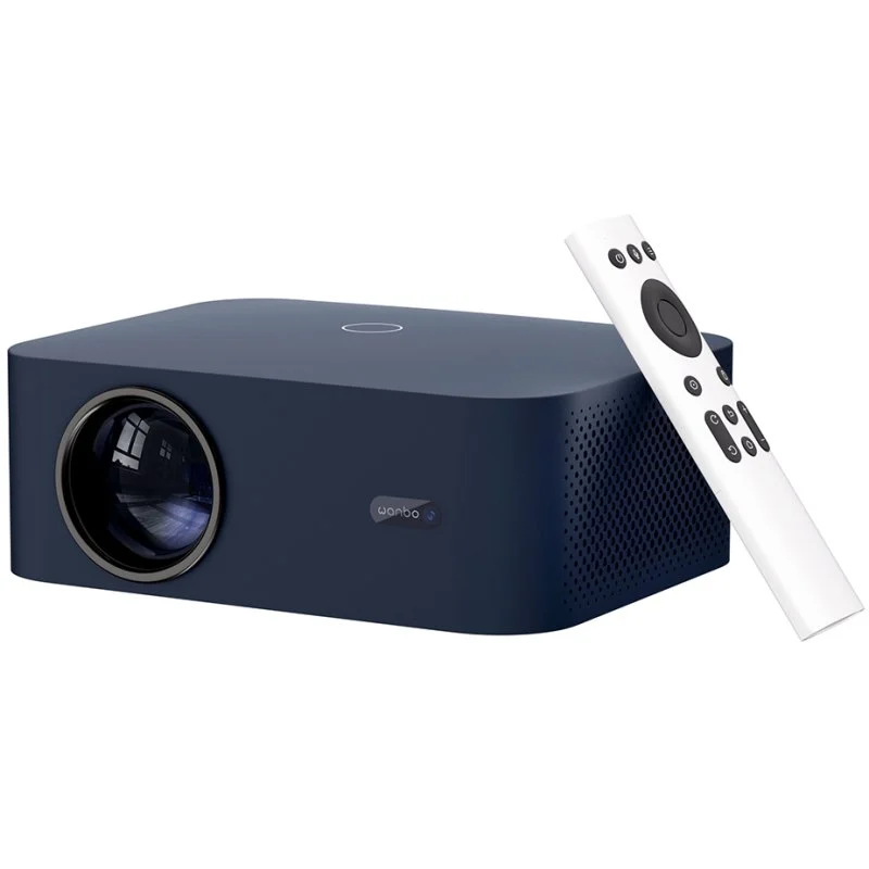 Wanbo X2 Max Proyector ANSI LCD FullHD 450 Lumenes Android 9.0 - 2x Altavoces 5W - WiFi 6, Bluetooth 5.0, USB, HDMI - Mando a Distancia - Color Azul Oscuro