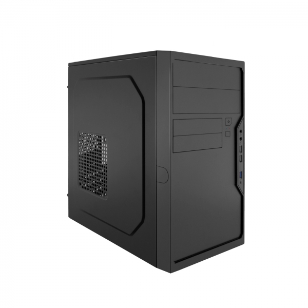 Coolbox M550 Caja Torre MicroATX - Tamaño Disco Soportado 3.5", 2.5" - USB-A 3.0, USB-C y Audio + Fuente de Alimentación