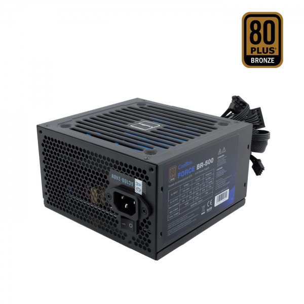 Coolbox PWEP500-85S 80 Plus Bronze Fuente de Alimentacion 500W ATX - PFC Activo - Ventilador 120mm