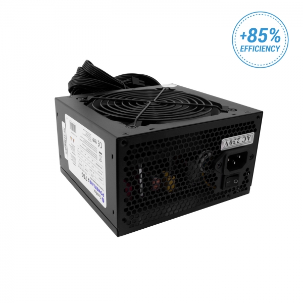 Coolbox FAPW2-750 Fuente de Alimentacion 750W ATX - PFC Activo - Eficiencia 85% - Ventilador 120mm