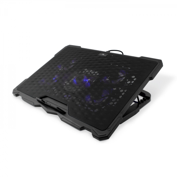 Coolbox NCP17-V5 Base de Refrigeracion para Portatil hasta 17.3" - 5 Ventiladores - 4 Posiciones de Inclinacion - Iluminacion LE