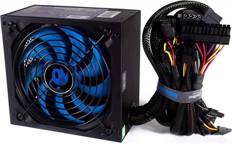 DeepGaming DeepPower Fuente de Alimentacion 80 Plus Bronze 650W ATX - PFC Activo - Modo Silencioso - Ventilador 140mm