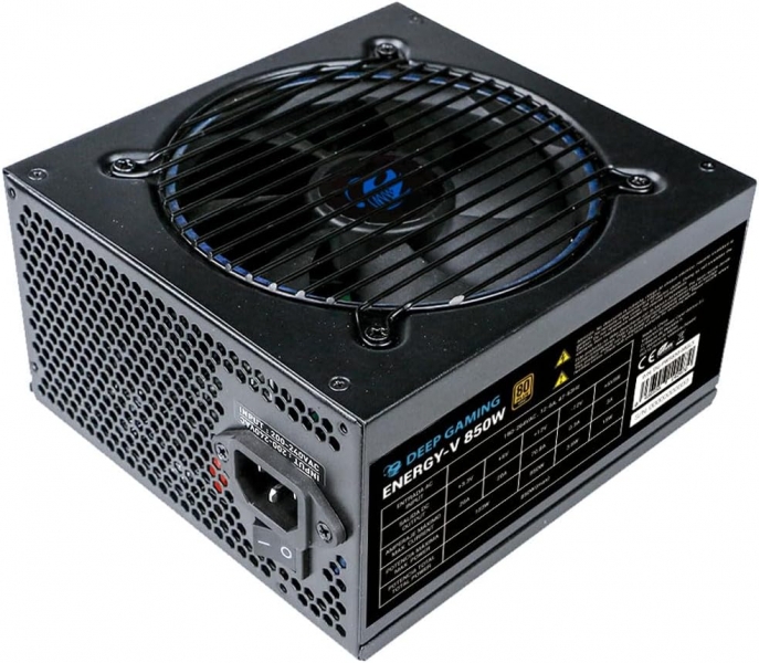 DeepGaming Energy-V Fuente de Alimentacion 80 Plus Gold Modular 850W ATX 3.0 - Conector PCIe 5.0 16pines - PFC Activo - Ventilador 120mm