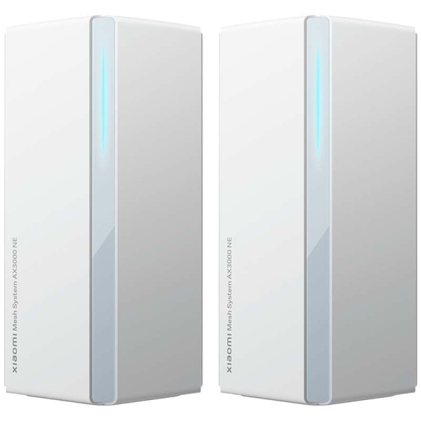 Xiaomi Sistema WiFi Mesh de 2 Unidades WiFi 6 AX3000NE Dual Band - Velocidad hasta 2978Mbps - 4 Puertos RJ-45