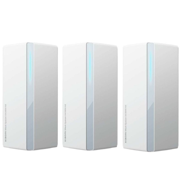 Xiaomi Sistema WiFi Mesh de 3 Unidades WiFi 6 AX3000NE Dual Band - Velocidad hasta 2978Mbps - 4 Puertos RJ-45