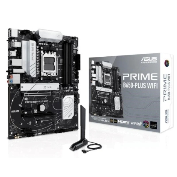 Asus Prime B650-PLUS WiFi Placa Base AMD5 4x DDR5 - WiFi, Bluetooth, HDMI, M.2, PCIe 4.0, 4x Sata III, USB 2.0, 3.2, RJ-45, Disp