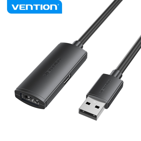 Vico USB 2.0 Active Extension Cavo - Trasferimento 480 Mbps - Collegamento stabile - colore nero