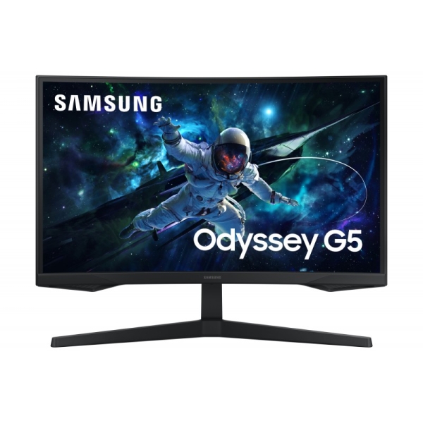 Samsung Odyssey G5 Monitor 27" Curvo 1000R LED VA QHD 165Hz FreeSync - Respuesta 1ms - Angulo de Vision 178º - HDMI, DisplayPort - VESA 75x75mm