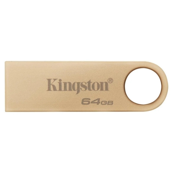 Kingston DataTraveler SE9 G3 Memoria USB-A 3.2 Gen 1 64GB - 220 MB/s en Lectura - Diseño Metalico - Color Oro (Pendrive)