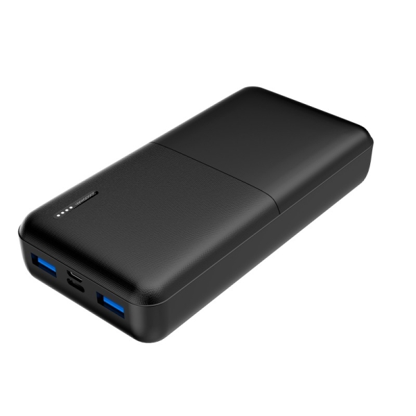 DCU Tecnologic Bateria Externa/Power Bank 20000 mAh - Power Delivery 20W + Quick Charge 22.5W - Puertos 2x USB-A , 1x USB-C - Color Negro