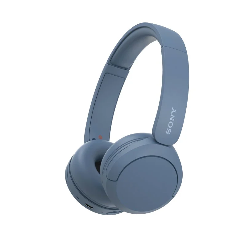 Sony WH-CH520 Auriculares Bluetooth 5.2 con Microfono Integrado - Diadema Ajustable - Conectividad Multipunto - Auriculares Giratorios - Autonomia hasta 50h - Color Azul