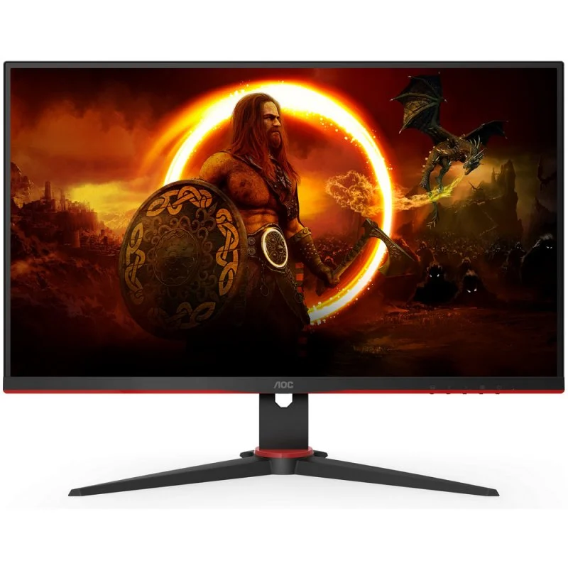 AOC G2 Monitor 27" LED VA QHD 155Hz FreeSync Premium - Respuesta 1ms - Angulo de Vision 178° - HDMI, DisplayPort, Audio - Montaje VESA 100x100