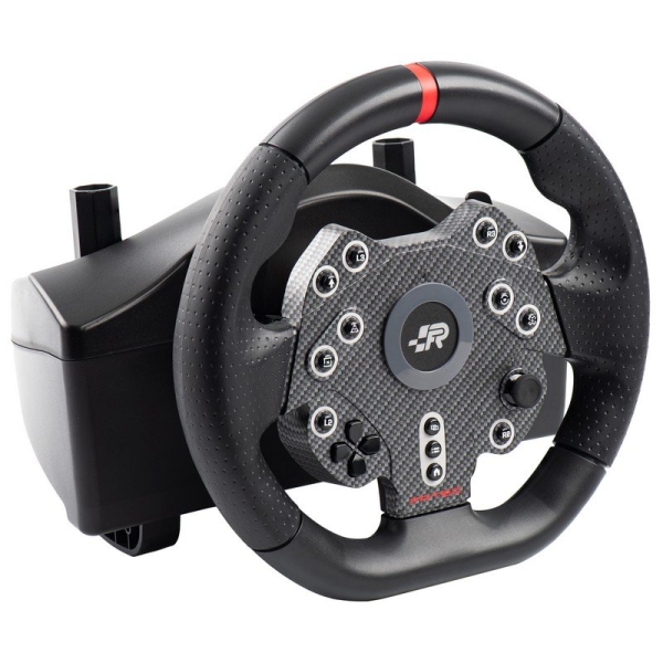 FR-TEC Grand Chelem Racing Wheel MKll Juego de Volante de Carreras + Pedales + Palanca de Cambios - Cambio de Marchas Reforzado - Compatible con PS4, Xbox Series X/S, One y PC - Color Negro