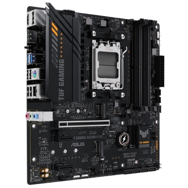 Asus TUF GAMING A620M-PLUS Placa Base AMD PCIe 3.0, 4.0, 4x DDR5, 2x M.2, 4x SATA III, RJ-45, USB-A, USB-C - Factor de Forma MicroATX