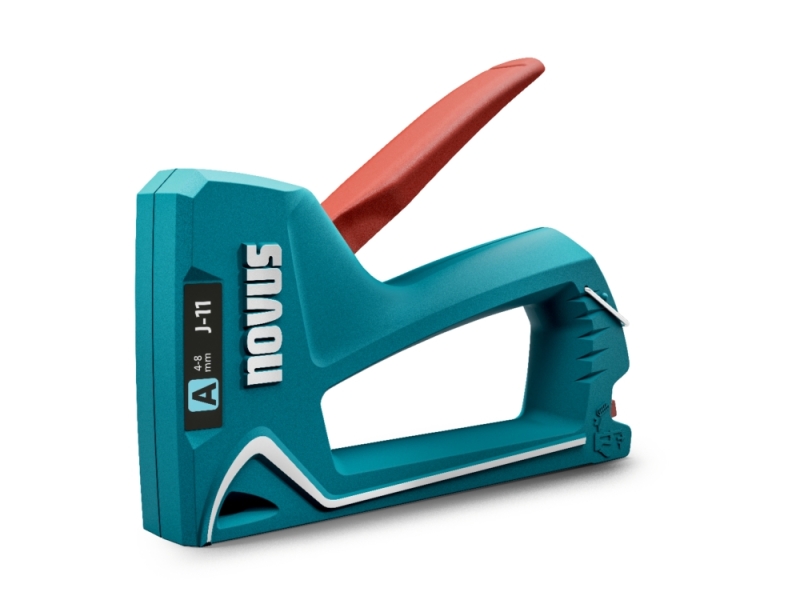 Novus J11 Clavadora/Grapadora - Para Grapas de 4 a 8mm - Carga Inferior con Desbloqueo de Seguridad - Indicador de Cantidad de G