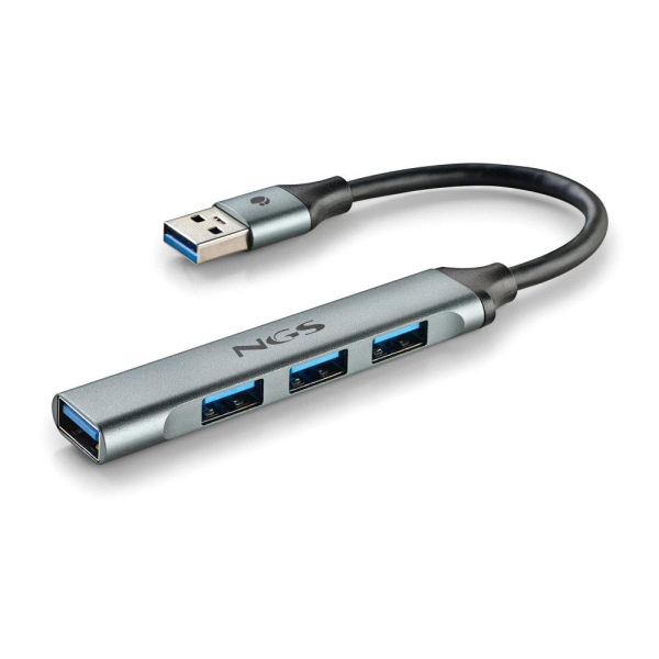NGS MINI HUB 4 PORTE USB, 1 x USB 3.2 GEN1 E 3 x USB 2.0, PC E MAC