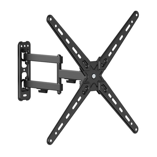 Cromad Soporte de Pared con Brazo Articulado para TV de 13"-55" - Giratorio, Inclinable y Doble Extension - Peso Max 25Kg - VESA