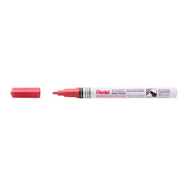Pentel Paint Marker Marcador de Pintura - Punta Fina 2.9mm - Permanente en todas las Superficies - Resistente a Luz y Agua - Cue