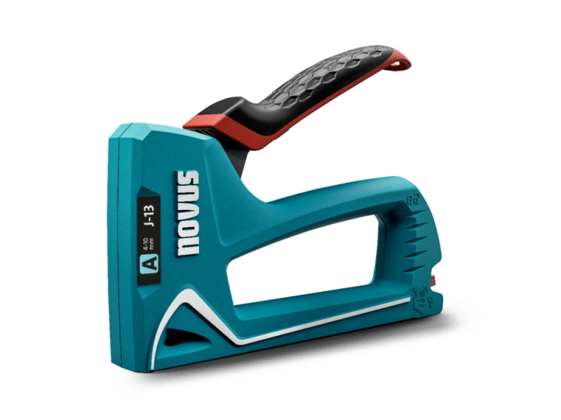 Novus J13 Clavadora/Grapadora - Para Grapas de 4 a 10mm - Carga Inferior con Desbloqueo de Seguridad - Bloqueo del Mango - Indic
