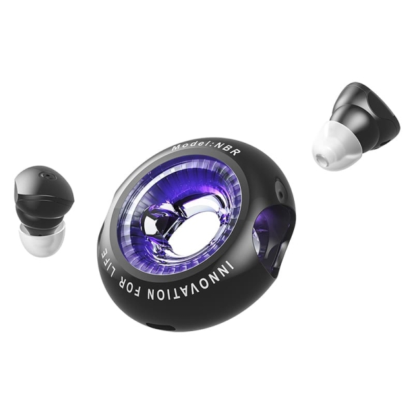 Vention Tiny T17 Auriculares Bluetooth 5.3 con Estuche de Carga - True Wireless - 6h Autonomia - LED - Color Negro