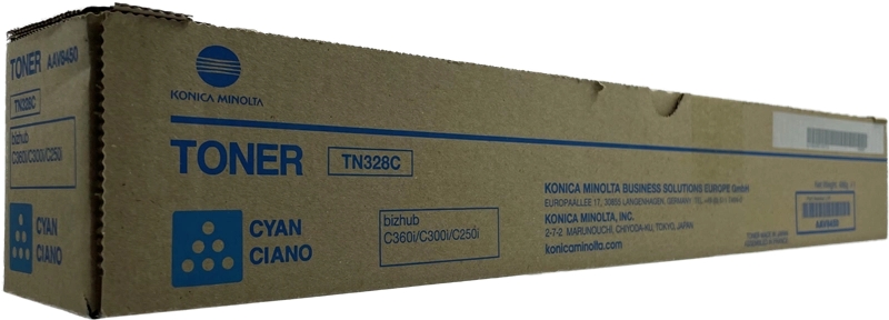 Konica Minolta TN328 Cyan Cartucho de Toner Original - AAV8450/TN328C