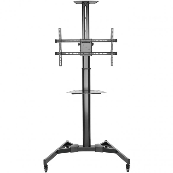 Ewent Soporte de Suelo EW1440 con Rueda - Bandeja - 37-70 - Peso Maximo Soportado 50Kg - Color Negro
