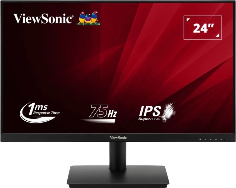 Viewsonic Monitor 23.8" LED IPS FullHD 75Hz - Respuesta 1ms - Angulo de Vision 178º - 16:9 - VGA, HDMI - VESA 75x75mm - Color Ne