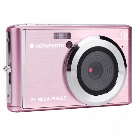 Agfaphoto DC5200 Camara Digital -  Sensor CMOS - Zoom Optico 8x - Color Rosa