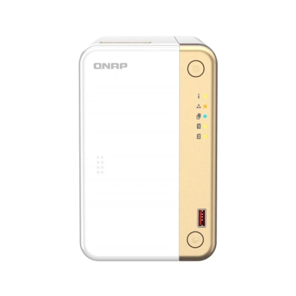 QNAP TS-262-4G NAS Torre Procesador Intel Celeron N4505 - Memoria 4GB - 2 Bahias 2.5", 3.5", M.2 - USB, HDMI, RJ-45 - Ventilador 70mm