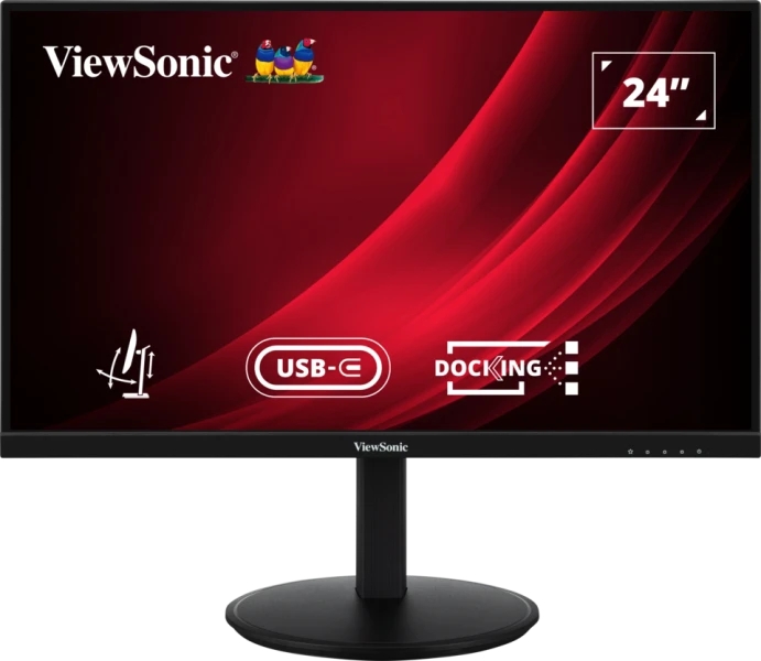 ViewSonic VG2409U-2 Monitor LED 24" IPS Full HD 1080p HDR - Respuesta 4ms - Altavoces 5W - 16:9 - Ajustable en Altura, Giratorio