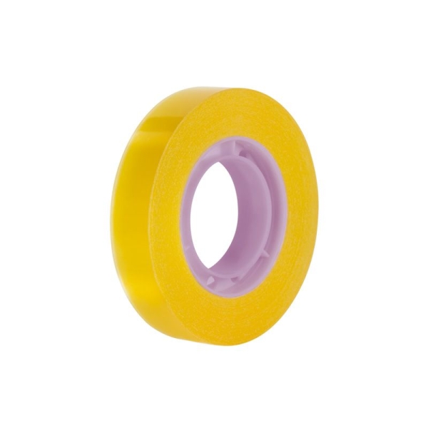Milan Cinta Adhesiva Transparente - Medidas 12mm x 33m - Color Amarillo Transparente