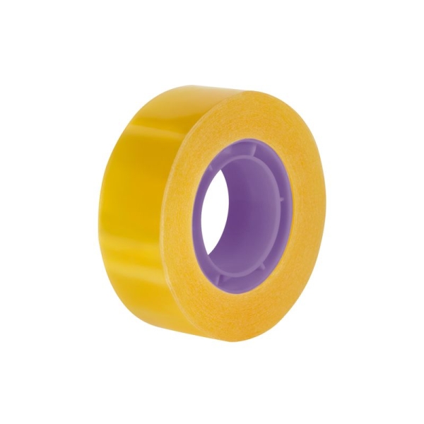 Milan Cinta Adhesiva Transparente - Medidas 19mm x 33m - Color Amarillo Transparente