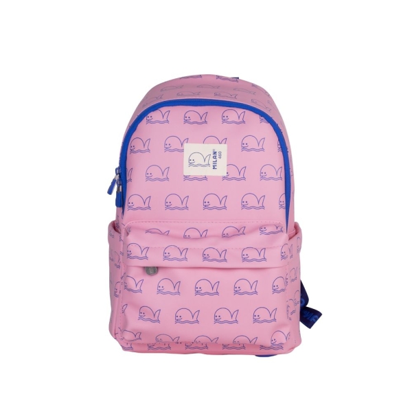 Milan Coleccion 460 Mochila Infantil Casual 9.5L - Compartimento Principal y Bolsillo Frontal con Cremalleras - 2 Bolsillos Late