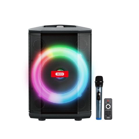 XO F53 Altavoz Karaoke - Bluetooth 5.0 - 40W - Funcion TWS - Iluminacion RGB - Microfono Inalambrico Incluido - Bluetooth, FM, U