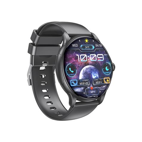 XO J11 Reloj Smartwatch Pantalla Redonda 2.06" HD - Asistente de Voz - Control de Musica - Always On Display - Llamadas BT - IP6