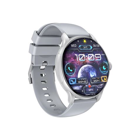 XO J11 Reloj Smartwatch Pantalla Redonda 2.06" HD - Asistente de Voz - Control de Musica - Always On Display - Llamadas BT - IP6
