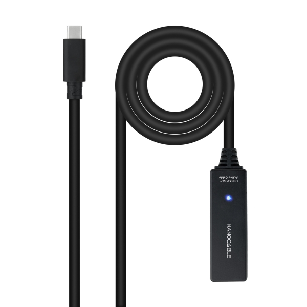 Nanocable 10.01.1311 cavo USB USB 3.2 Gen 1 (3.1 Gen 1) 5 m USB C Nero