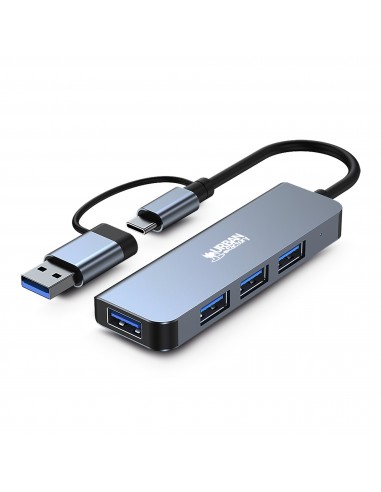Urban Factory MHC35UF replicatore di porte e docking station per laptop Cablato USB 3.2 Gen 1 [3.1 Gen 1] Type-A Grigio (MIN: H