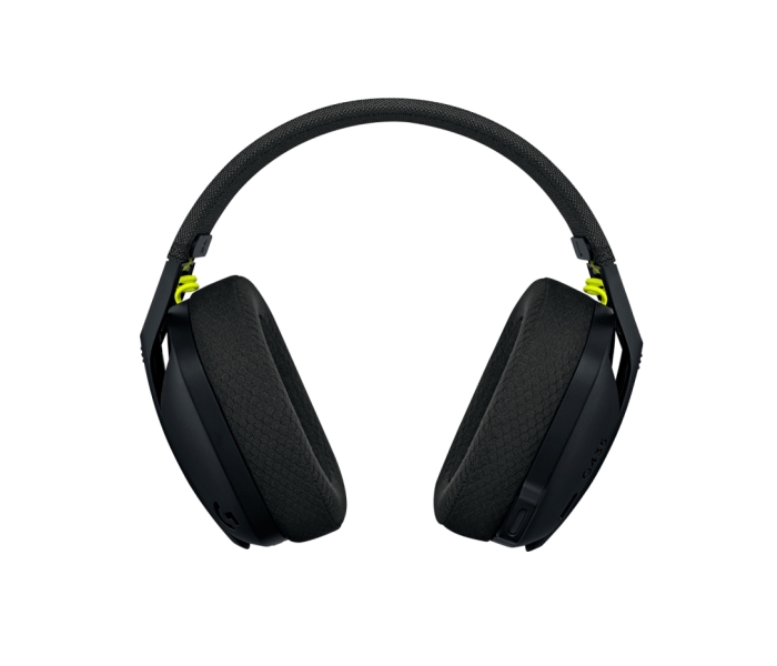 Logitech G435 Auriculares Gaming Inalambricos - Diadema Ajustable - Bluetooth LightSpeed - 2 Microfonos - Color Negro y amarillo fluorescente