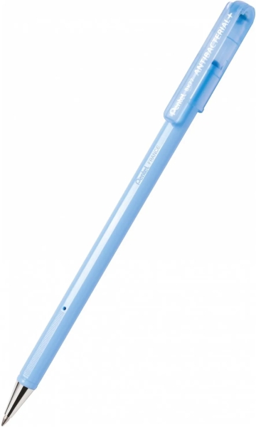 Pentel SuperB Antibacterial Boligrafo de Bola Antibacteriano - Punta Fina 0.7mm - Certificación ISO 22196 - Ideal Industria Medi