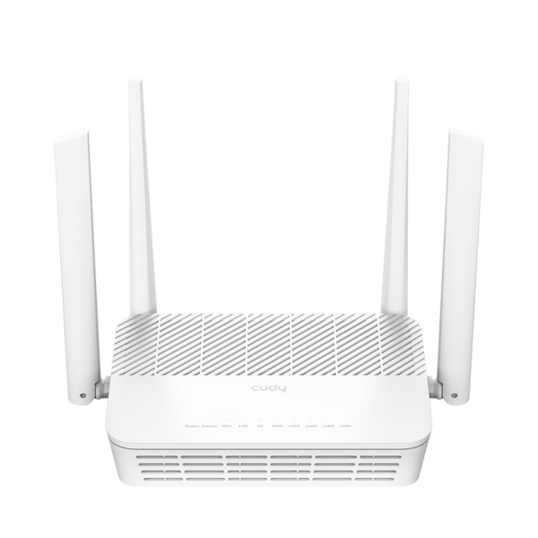CUDY AX3000 Router Wireless Gigabit Ethernet Doppia banda (2,4 GHz/5 GHz) Bianco