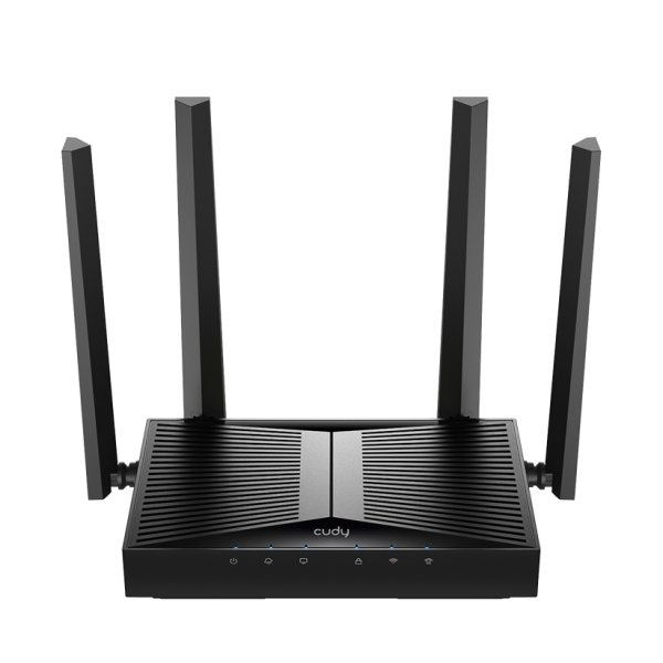 Cudy Punto de Acceso WiFi 6 de Escritorio Dual Band AX3000 - Velocidad hasta 1000Mbps - 1 Puerto - 4 Antenas de 5dBi - Color Negro