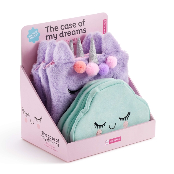 Miquel Rius Back2Fun Expositor con 6 Portatodos Unicornio y Nube - 3 de cada Modelo - Cierre con Cremallera