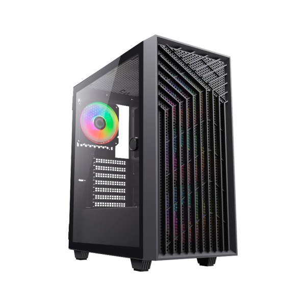 CoolBox PC Gaming GA300 Grid Line Midi Tower Nero