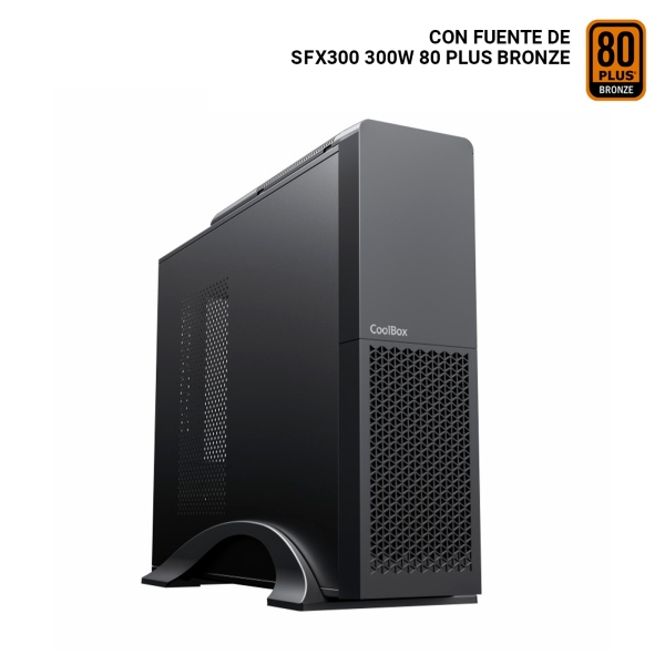 CoolBox PC micro ATX T313 Slim Basso profilo (Slimline - stilizzato) Nero