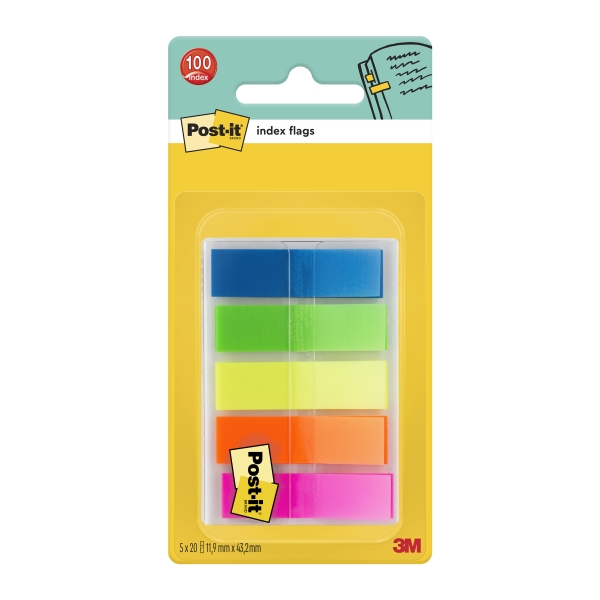 Forniture per ufficio e cancelleria 3M - Blu - Verde - Arancione - Viola - Giallo - 11,9 mm - 4,31 cm - 20 fogli - 100 fogli (6